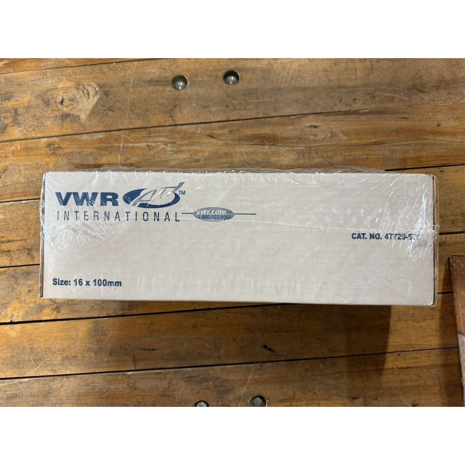 VWR 47729-576 Culture Test Tubes Disposable Borosilicate Glass 16X100MM Box 250