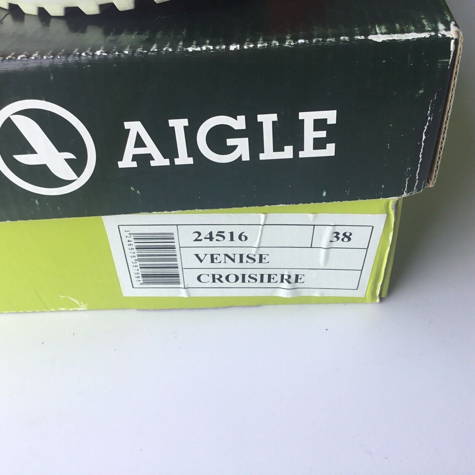 Aigle EUR Size 38 Women's Rain Boots Venise Red Croisiere Size 6.5
