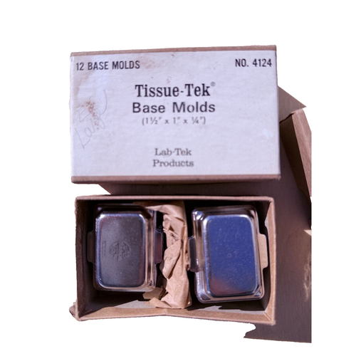 12 Pack Tissue-Tek Base Molds 1 1/2 x 1” x 1/4” lab-tek products, New 4124