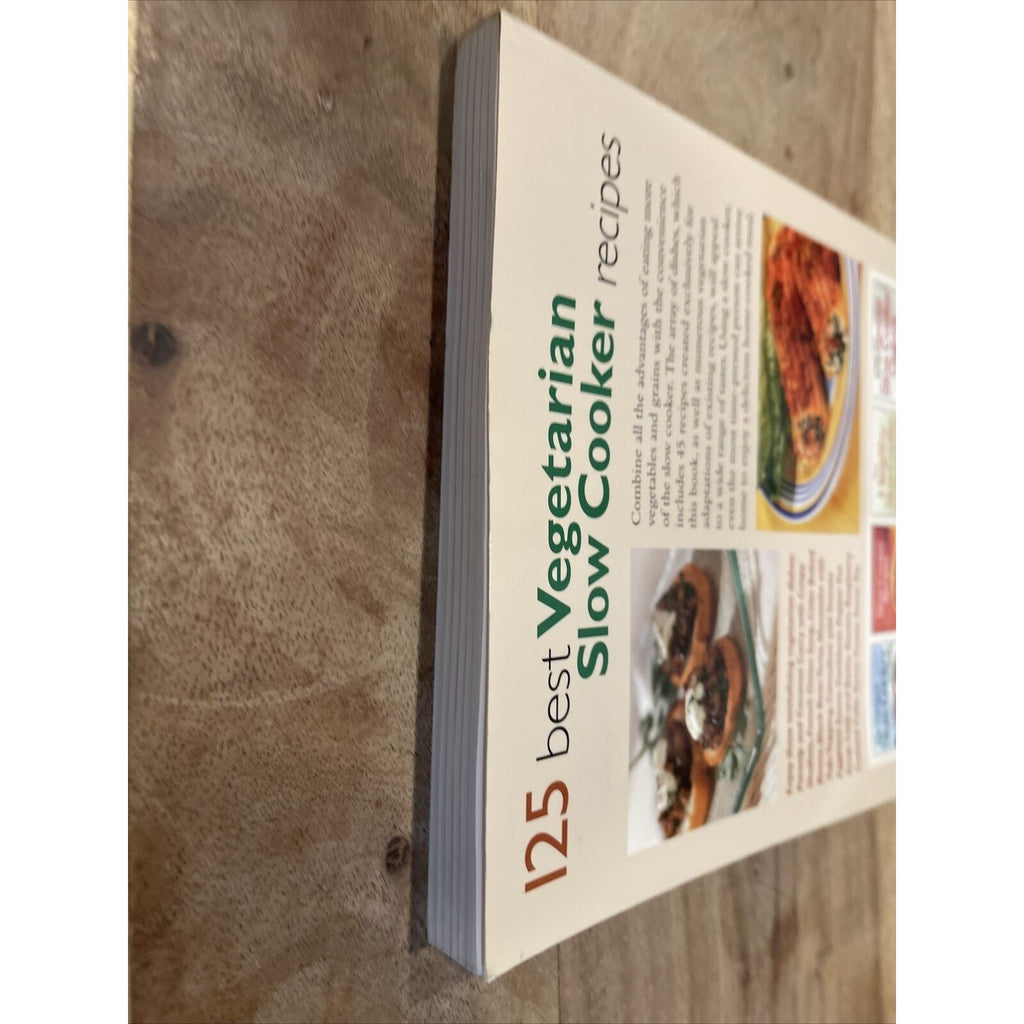 125 Best Vegetarian Slow Cooker Recipes by Judith Finlayson (2004, Trade...