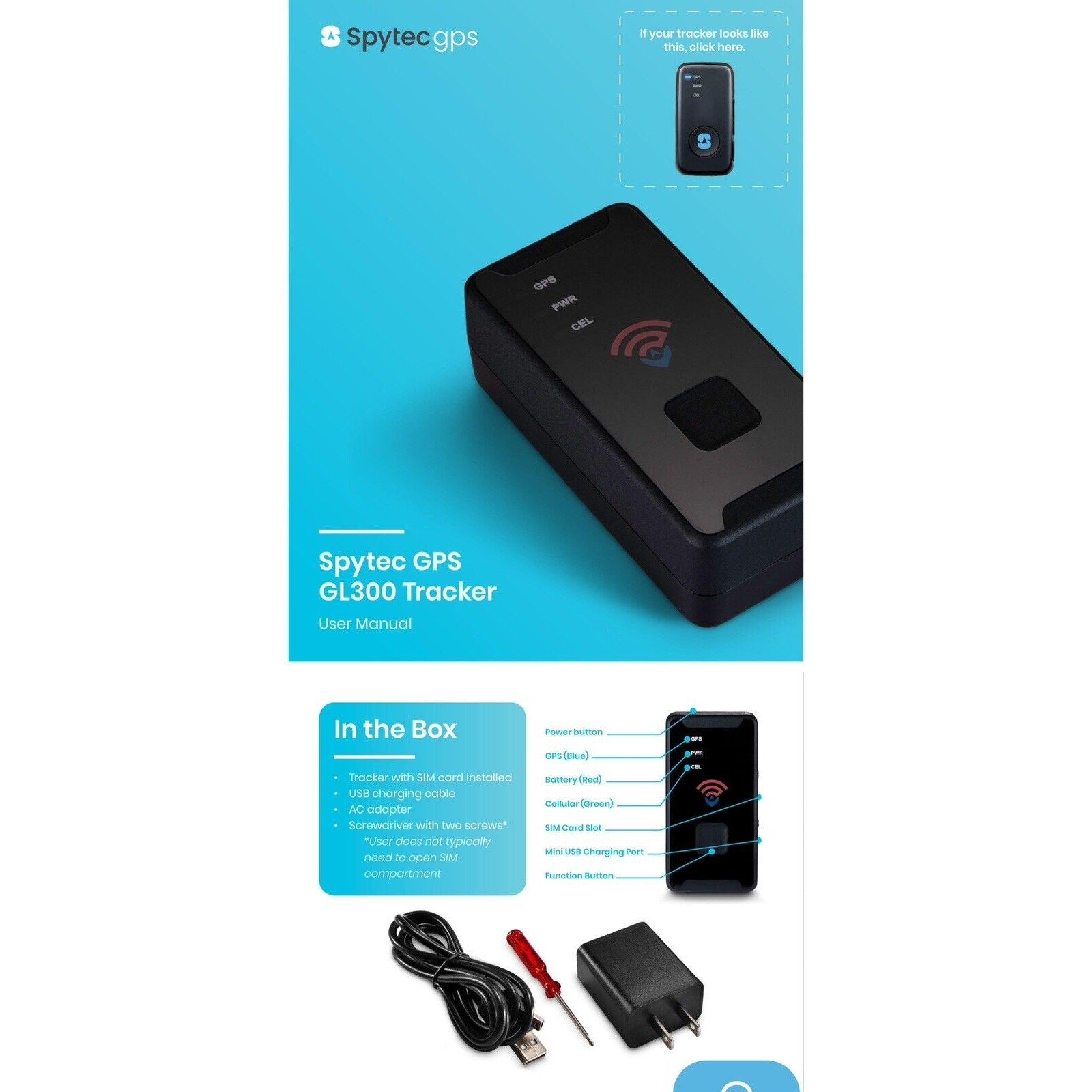 Spytec GPS GL300 Tracker For Vehicle Tracking
