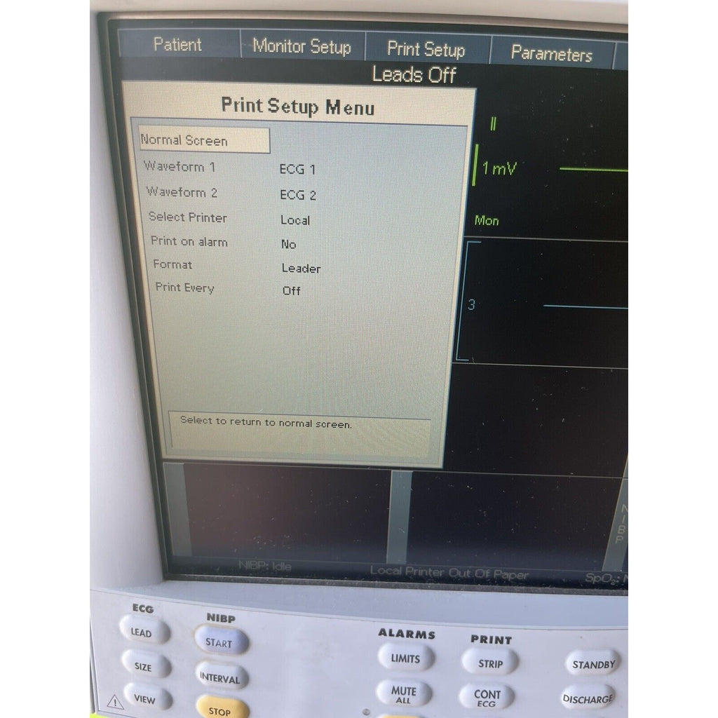 Datascope Passport 2 Patient Monitor With Stand & Culff