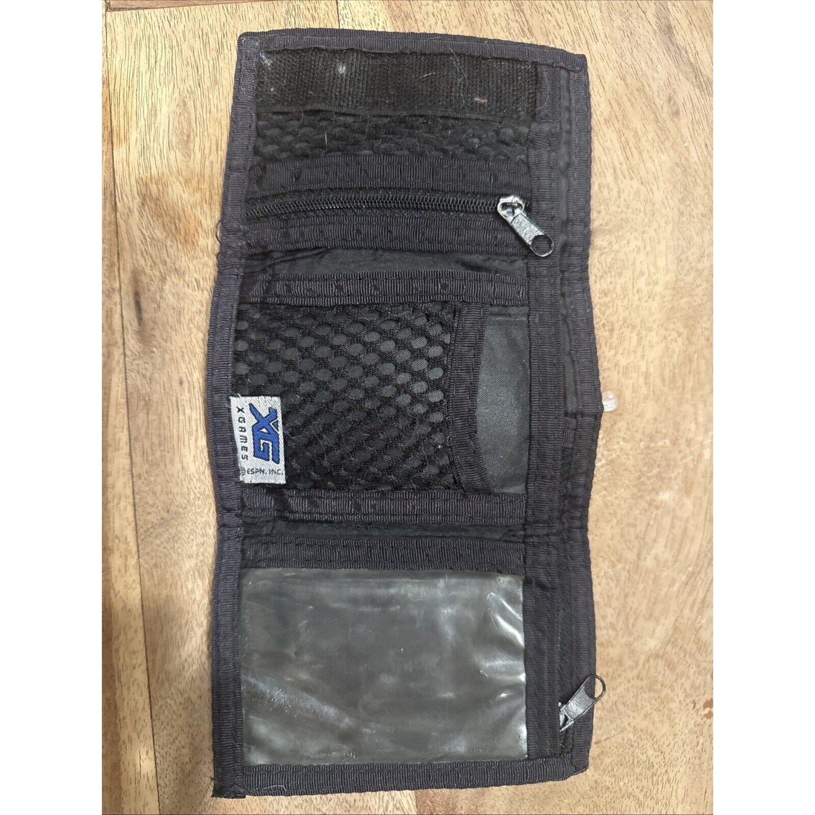 Vintage XGames ESPN Inc tri-fold wallet Black