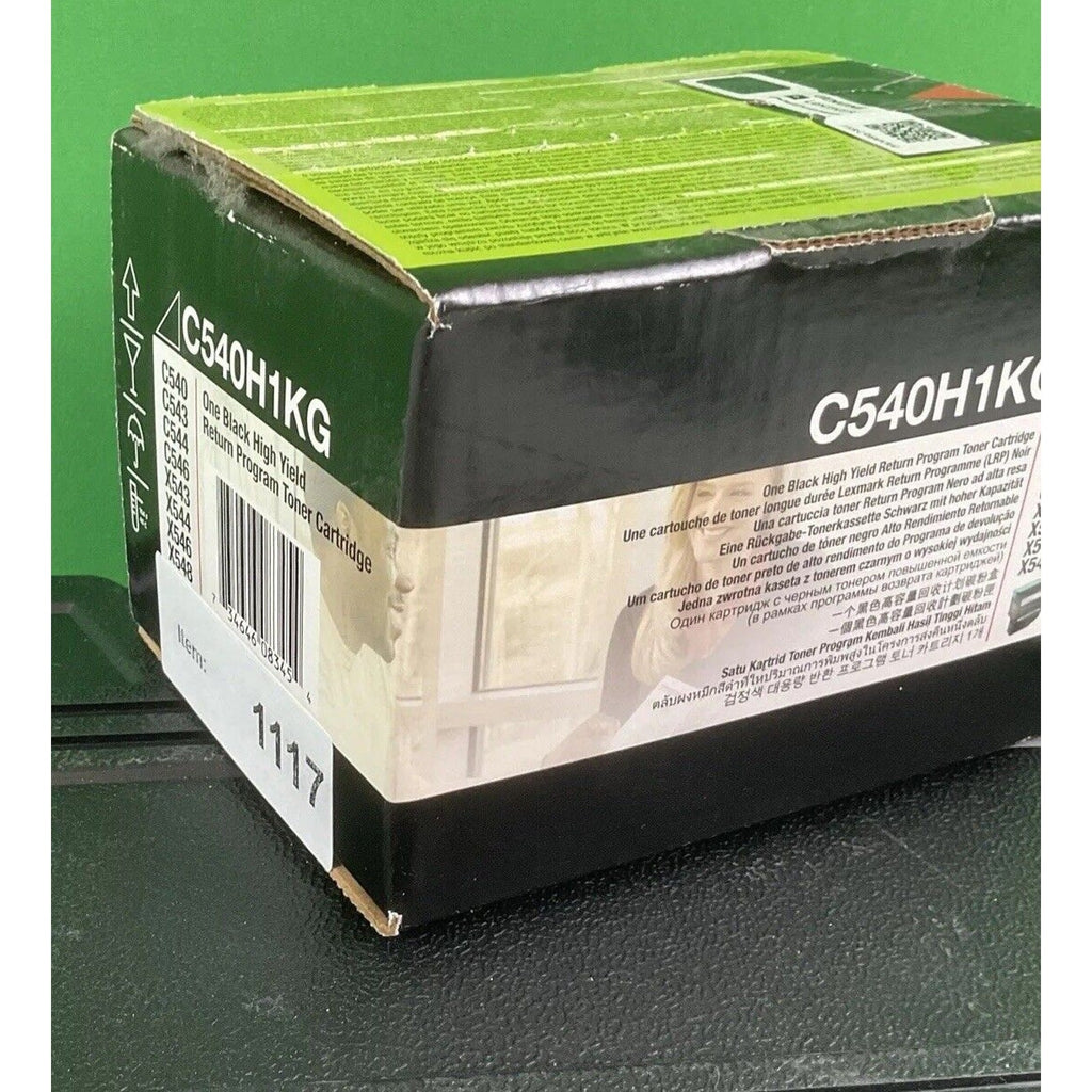 Genuine Lexmark C540H1KG One Black High Yield R.P Toner Cartridge New #1117
