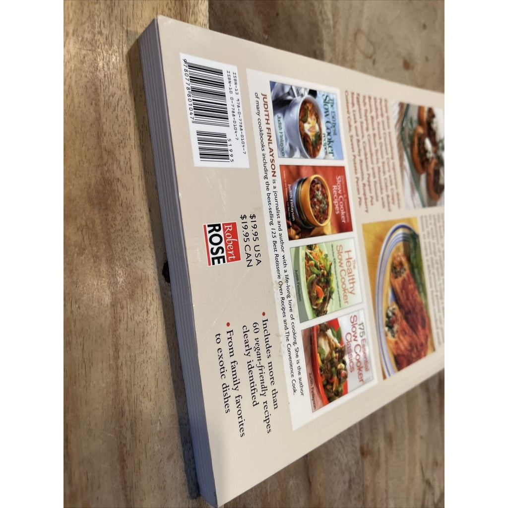 125 Best Vegetarian Slow Cooker Recipes by Judith Finlayson (2004, Trade...