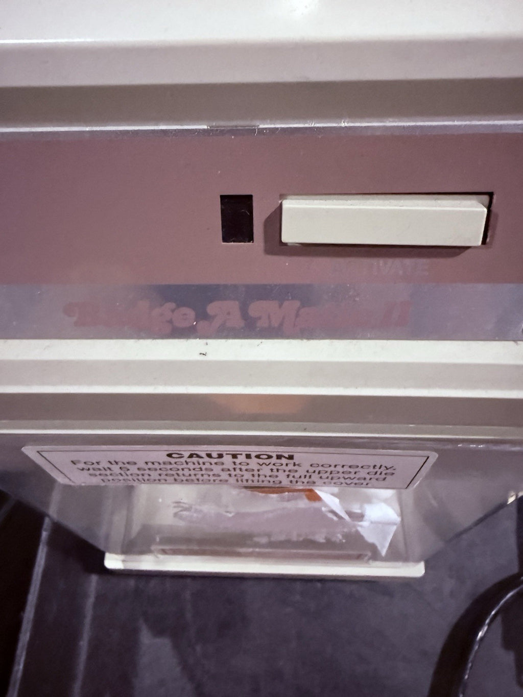 Badge A Minit 1800 Badge A Matic II Automated 2 1/4" Button / Pin Making Machine