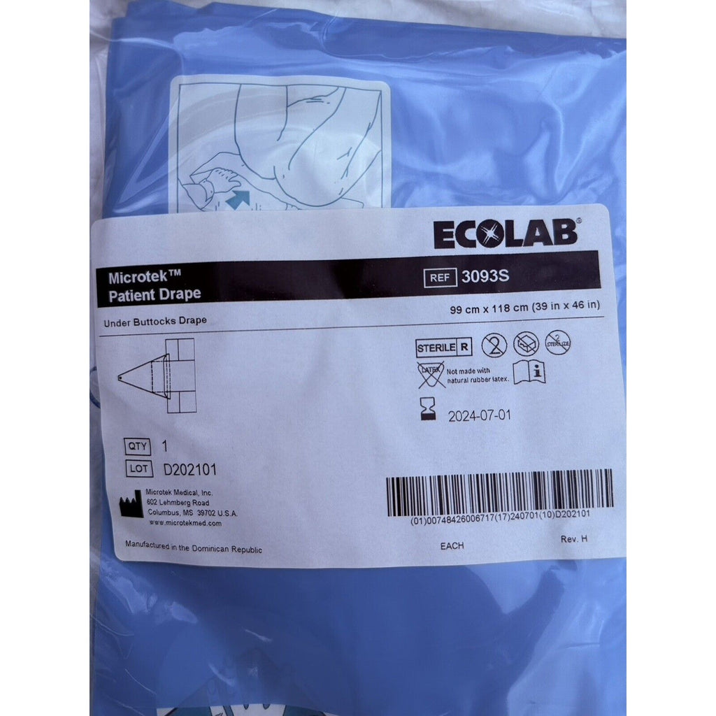 Microtek Patient Drape Under Buttocks Drape 3093S, 39 x 46 in 2024-07-01