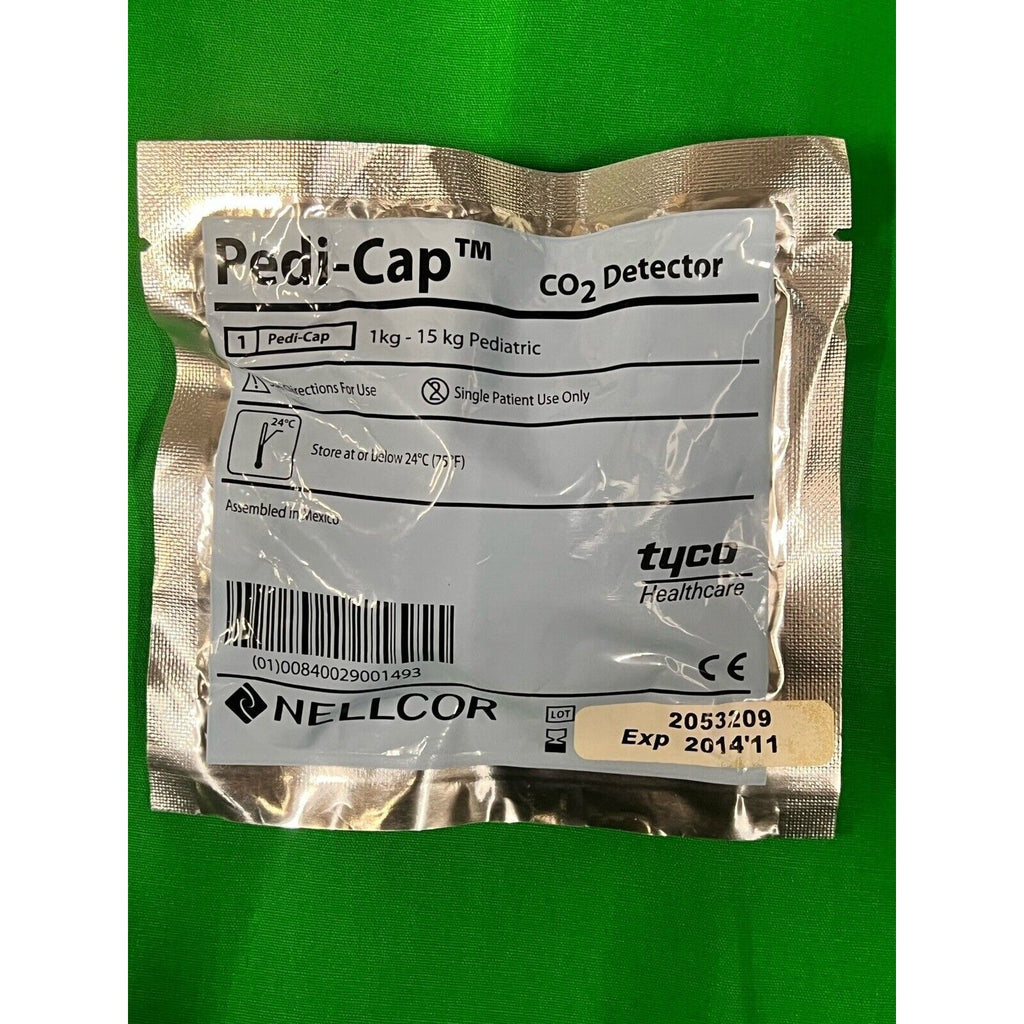 NELLCOR Tyco Healthcare Pedi-Cap CO2 Detector 00840029001493. Exp 2014