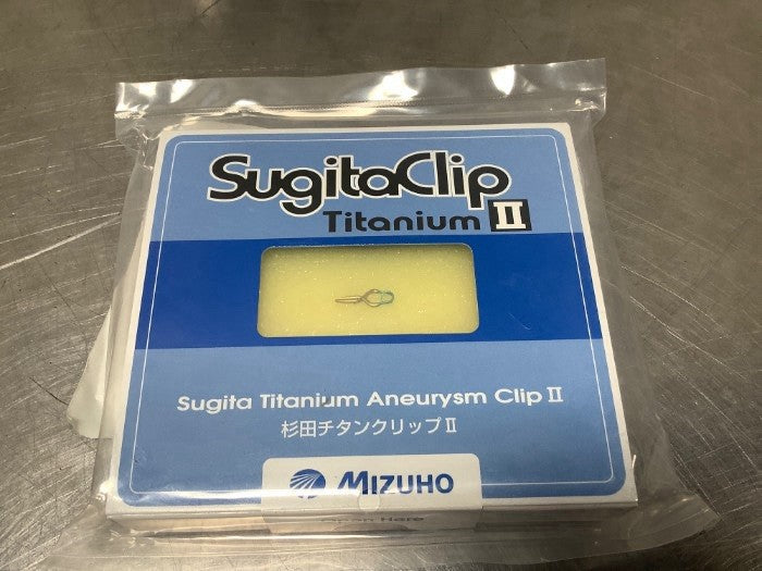 Mizuho Sugita Titanium Aneurysm Clip II Ref 17-001-51