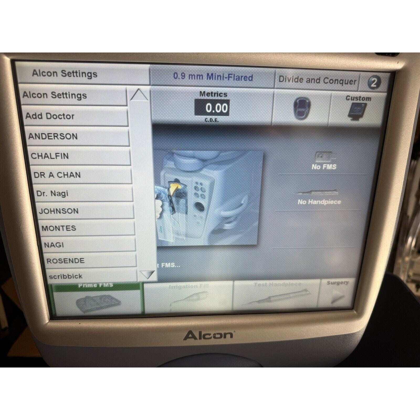 ALCON INFINITI PHACO 210-0000-511 OZIL COMPATIBLE VISION SYSTEM
