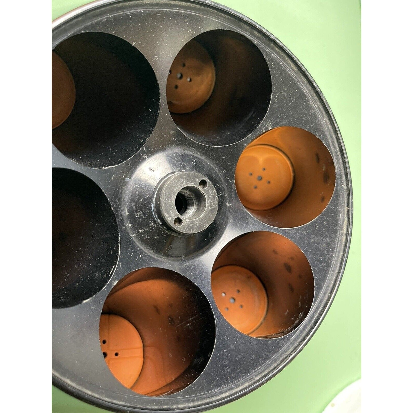 Dupont Sorvall GSA Centrifuge Rotor 121C 13000 RPM W/ Orange Insulation Cups