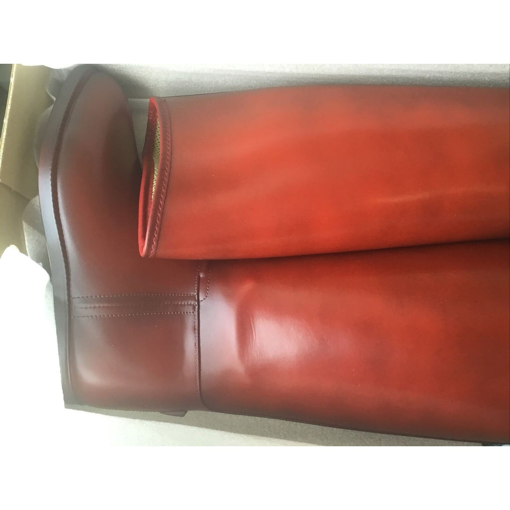 Boot Horse Riding AIGLE Start M, Size 5.5, Rouge 86918 New IN Box