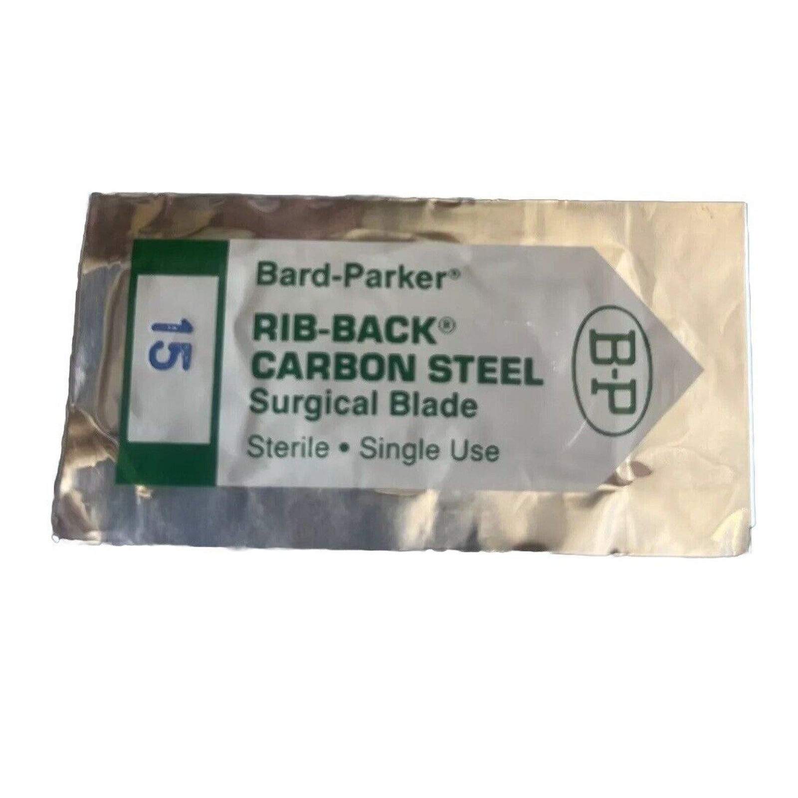 20 Bard Parker B-P Non-Sterile Carbon Steel Rib Back Blade USA Made #15