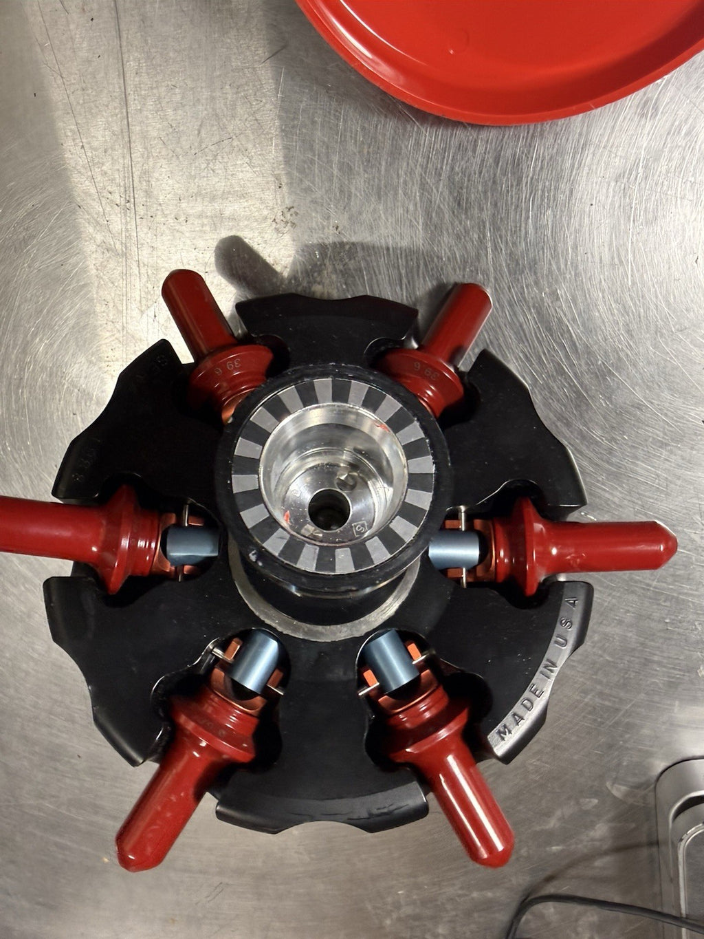 Beckman Coulter SW 55 Ti Swinging-Bucket Rotor 6x5mL 55K RPM w/ 6 Buckets & Base