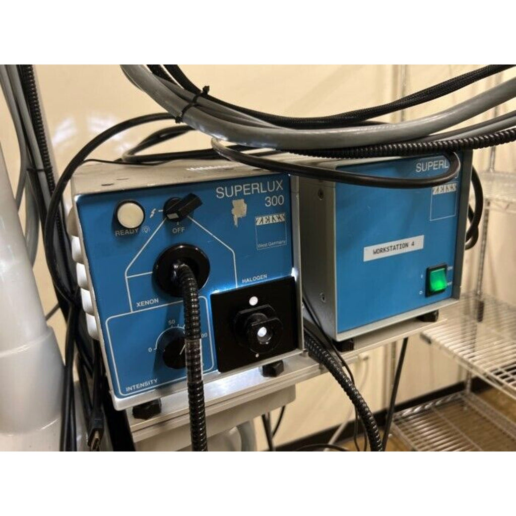 Carl Zeiss OPMI CS-NC Surgical Microscope & Superlux 300 Fiber Optic Illuminatio
