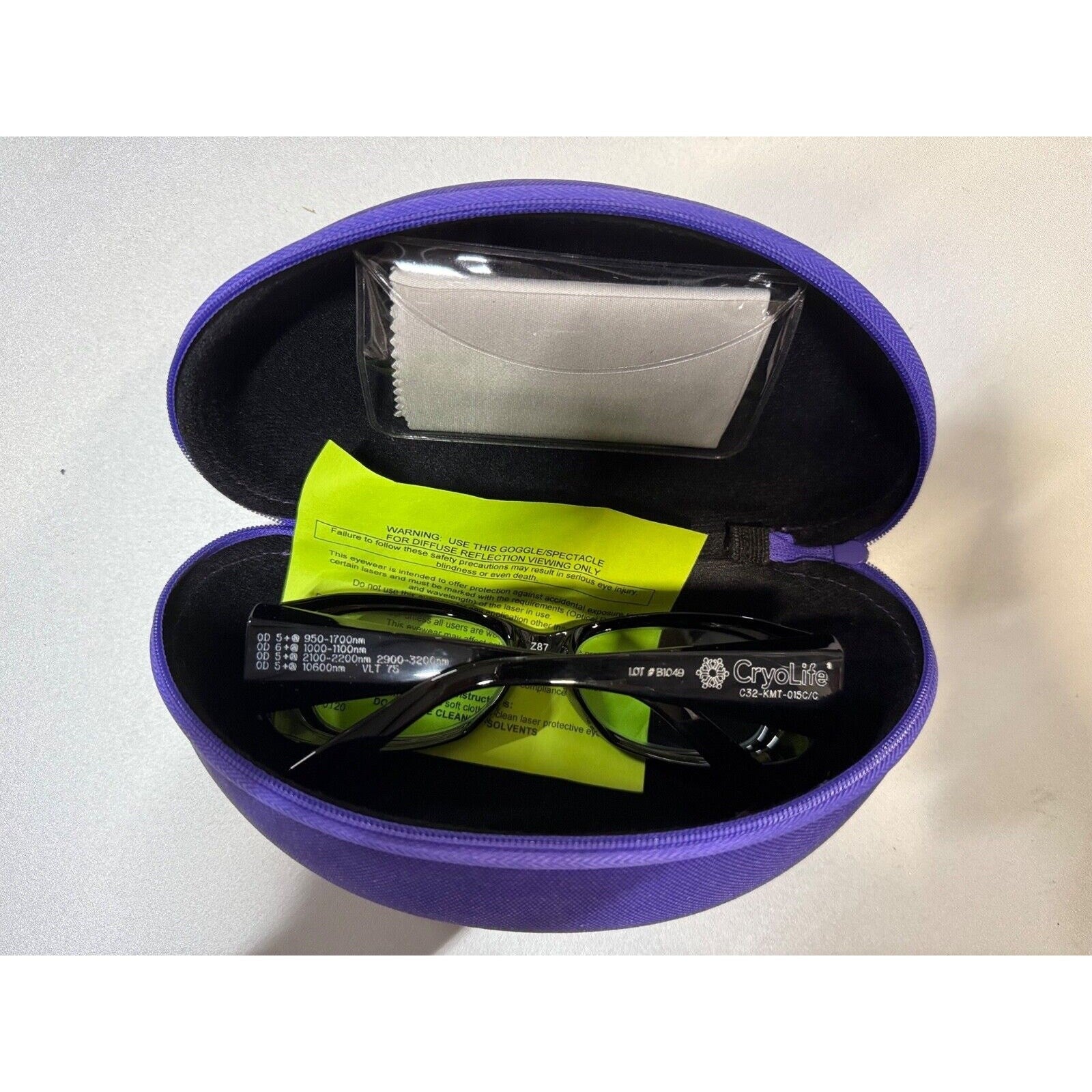 Cardiogenesis CryoLite Medical Laser Safety Glasses C32-KMT-015C/C