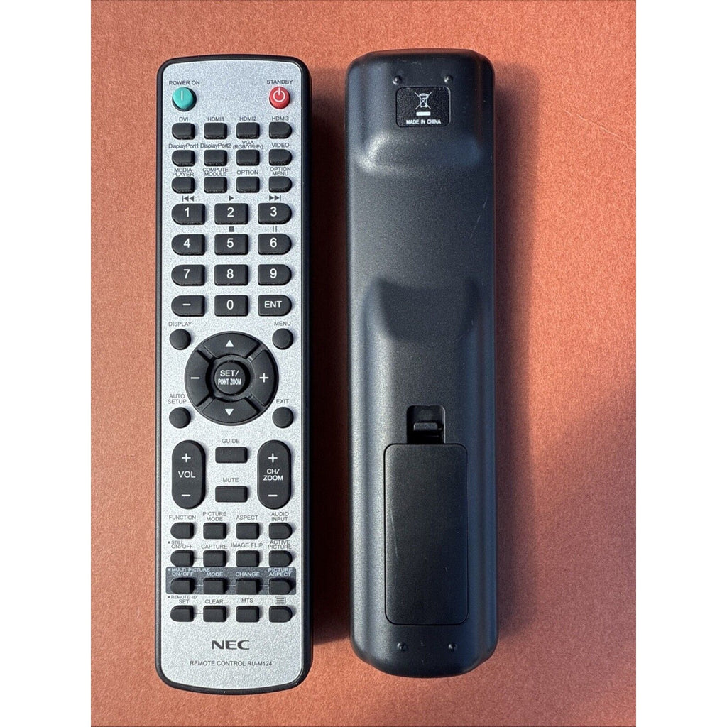 NEC RU-M124 Remote Control For NEC MultiSync Monitors & TVs P404, V554
