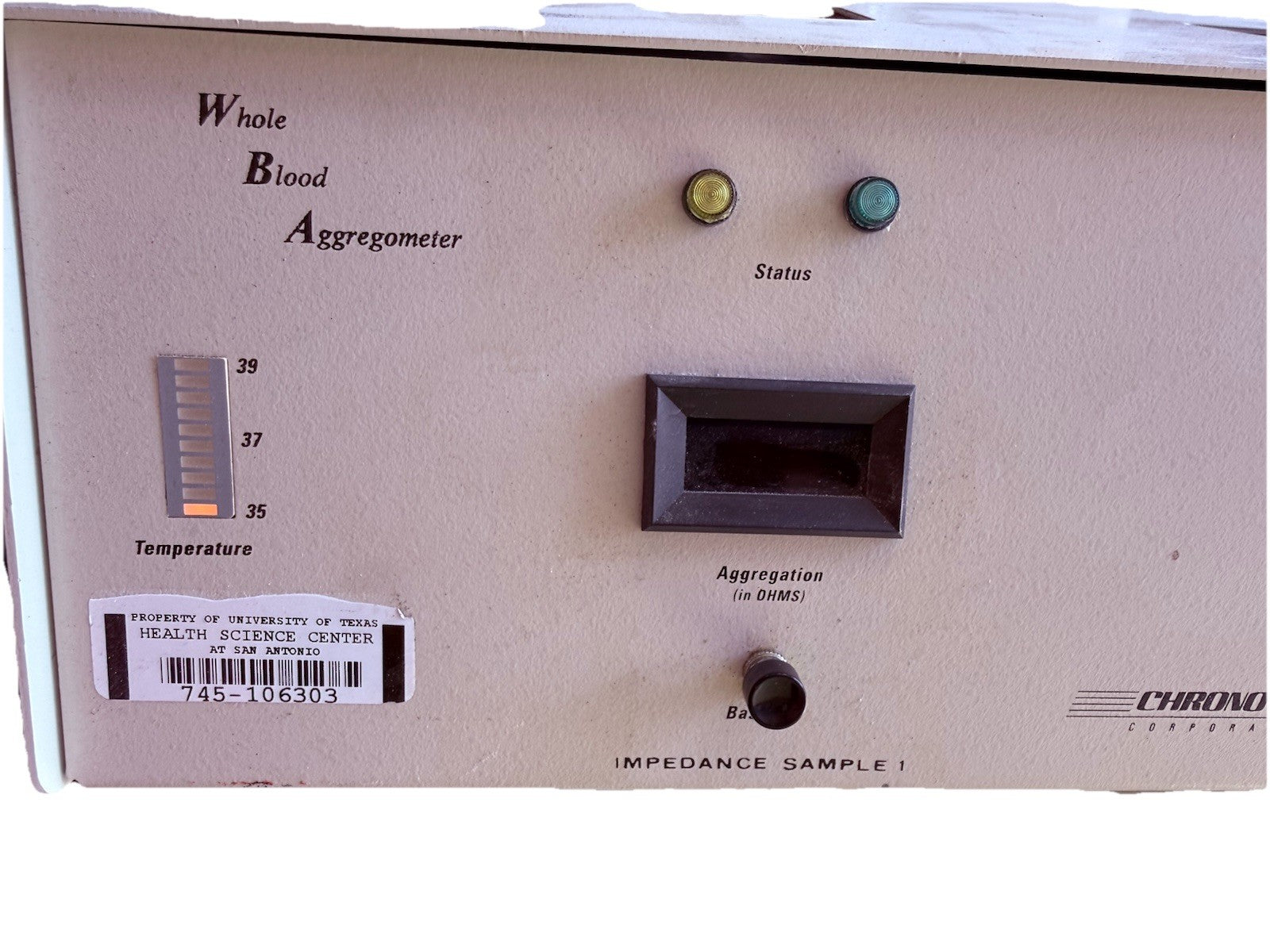 Chrono-Log Whole Blood Aggregometer Model 592