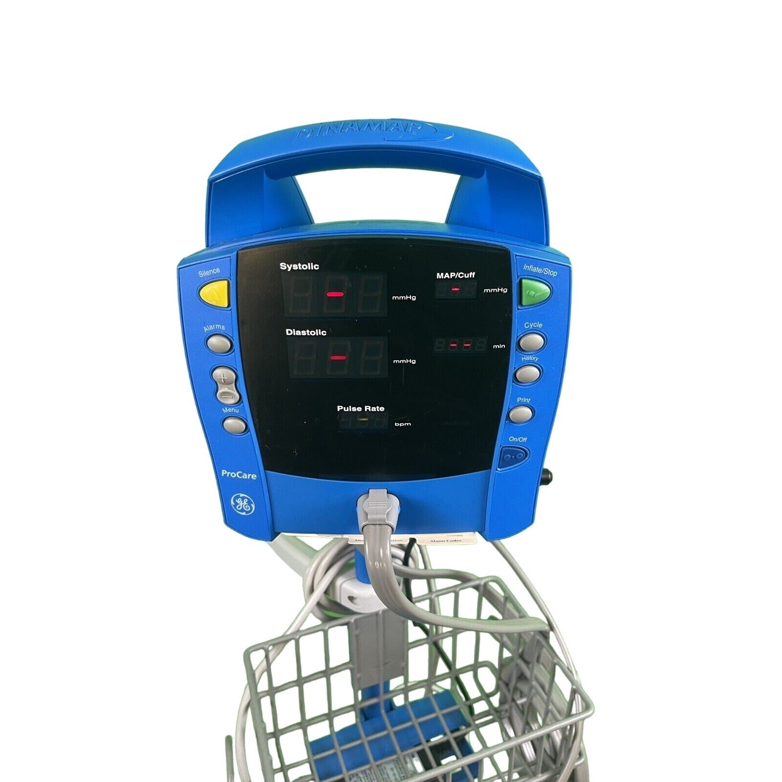 GE DINAMAP DOC 100x VITAL SIGNS PATIENT MONITOR / ProCare With A Cart