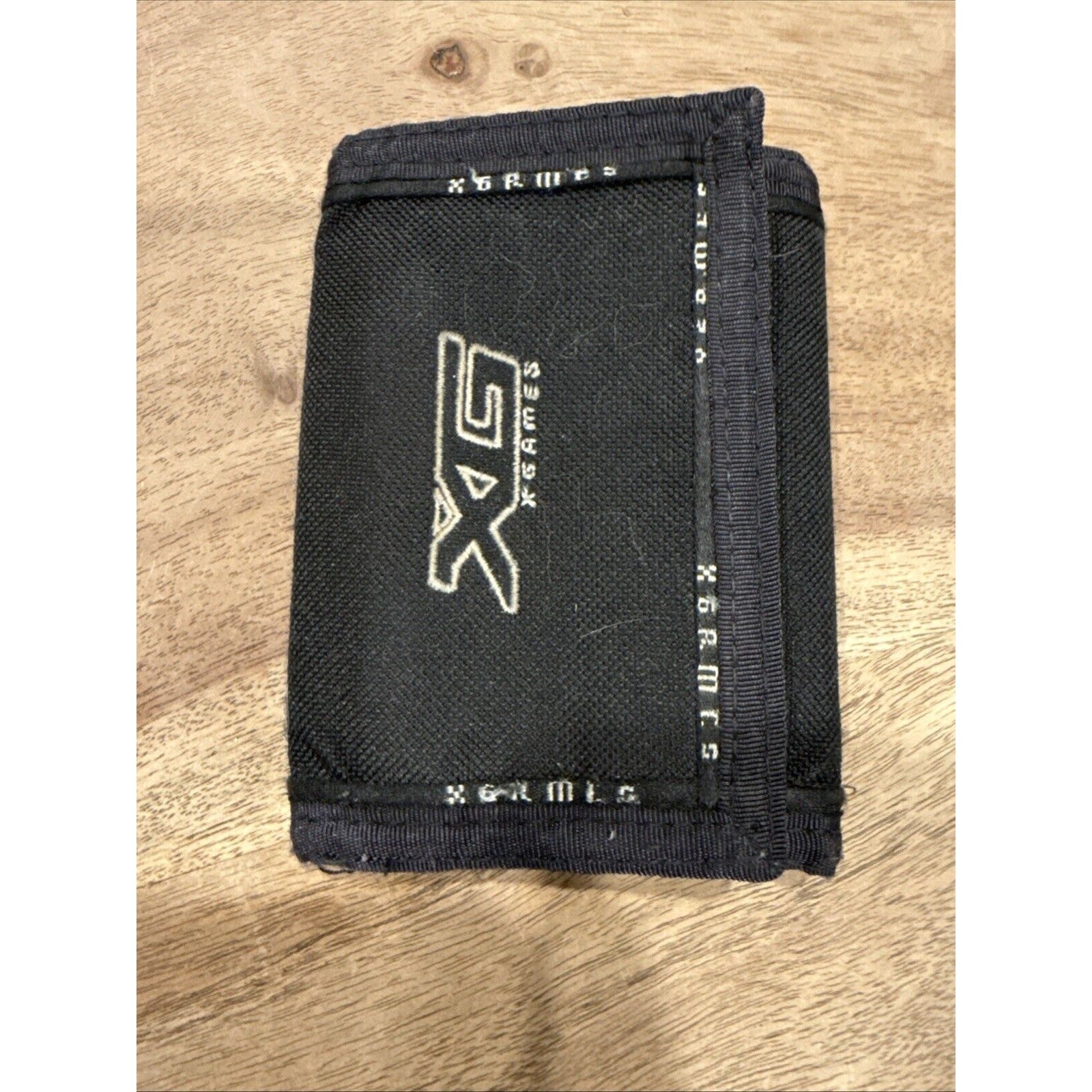 Vintage XGames ESPN Inc tri-fold wallet Black
