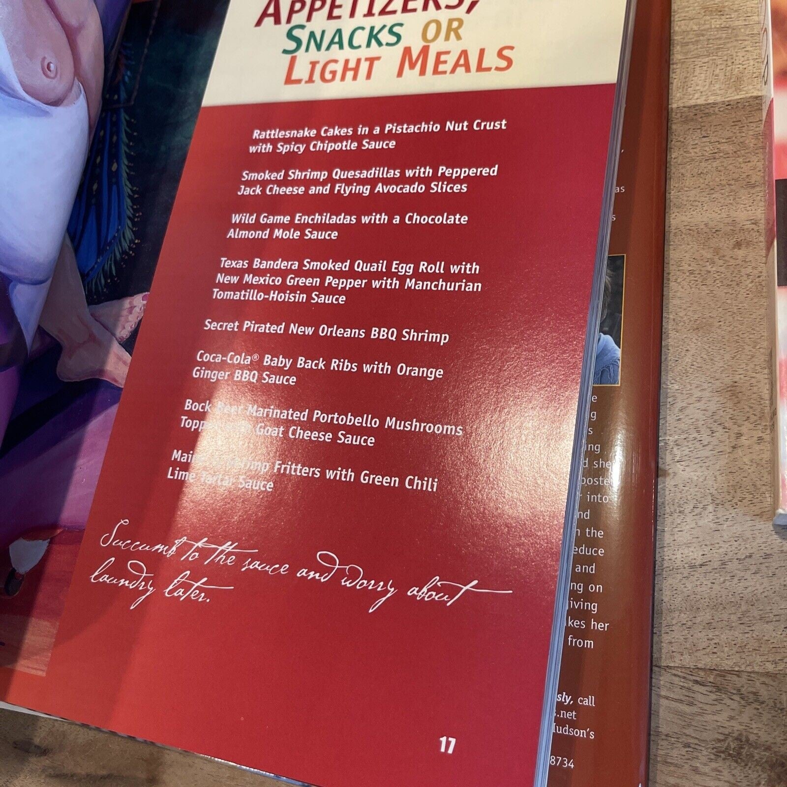 AUTOGRAPH, Cooking Fearlessly : Recipes and Other from Hudson's on the Bend