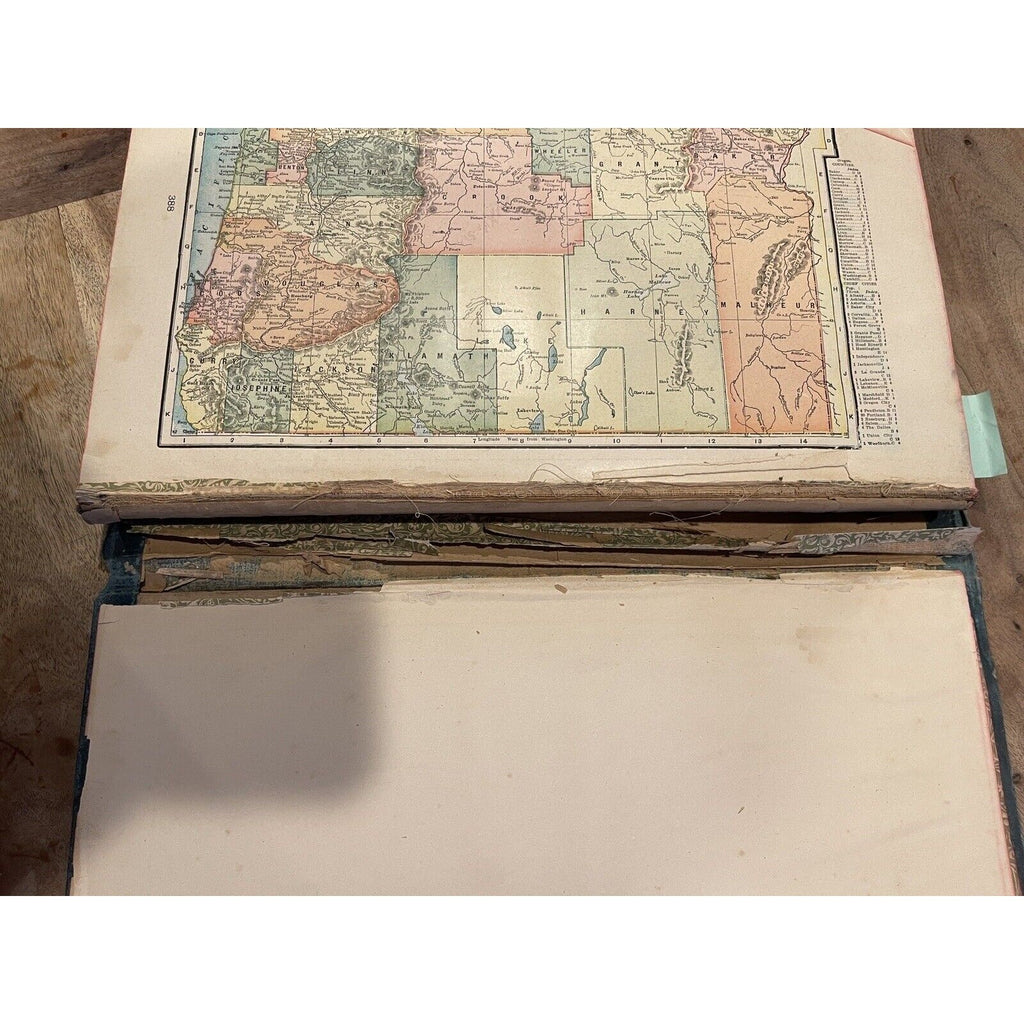 MONARCH STANDARD ATLAS of the Commercial, Geographical & Historical World 1906