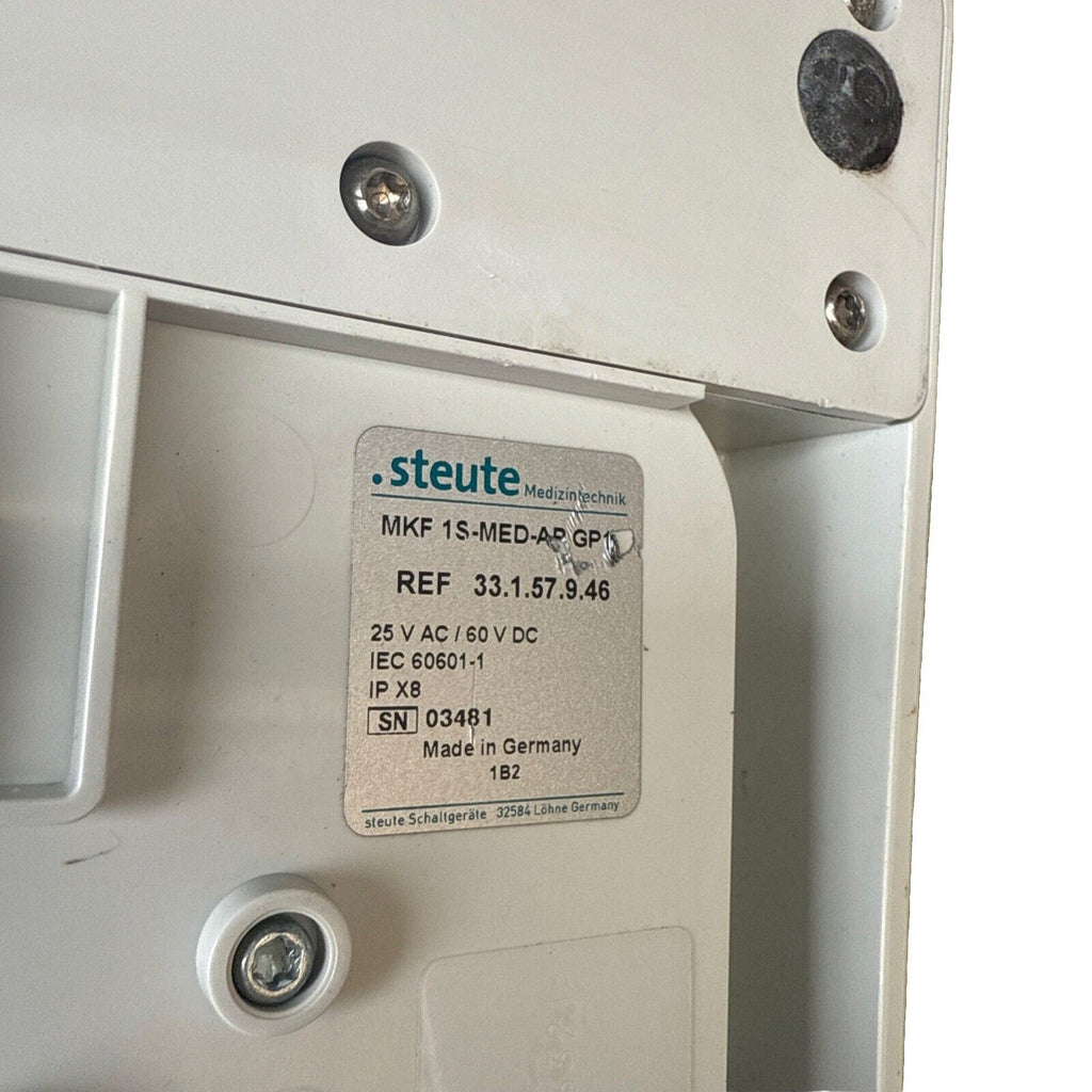 OLYMPUS SMOKE EVACUATOR FOOT-SWITCH MAJ-1939, MKF 1S-MED-AR GP .Steute