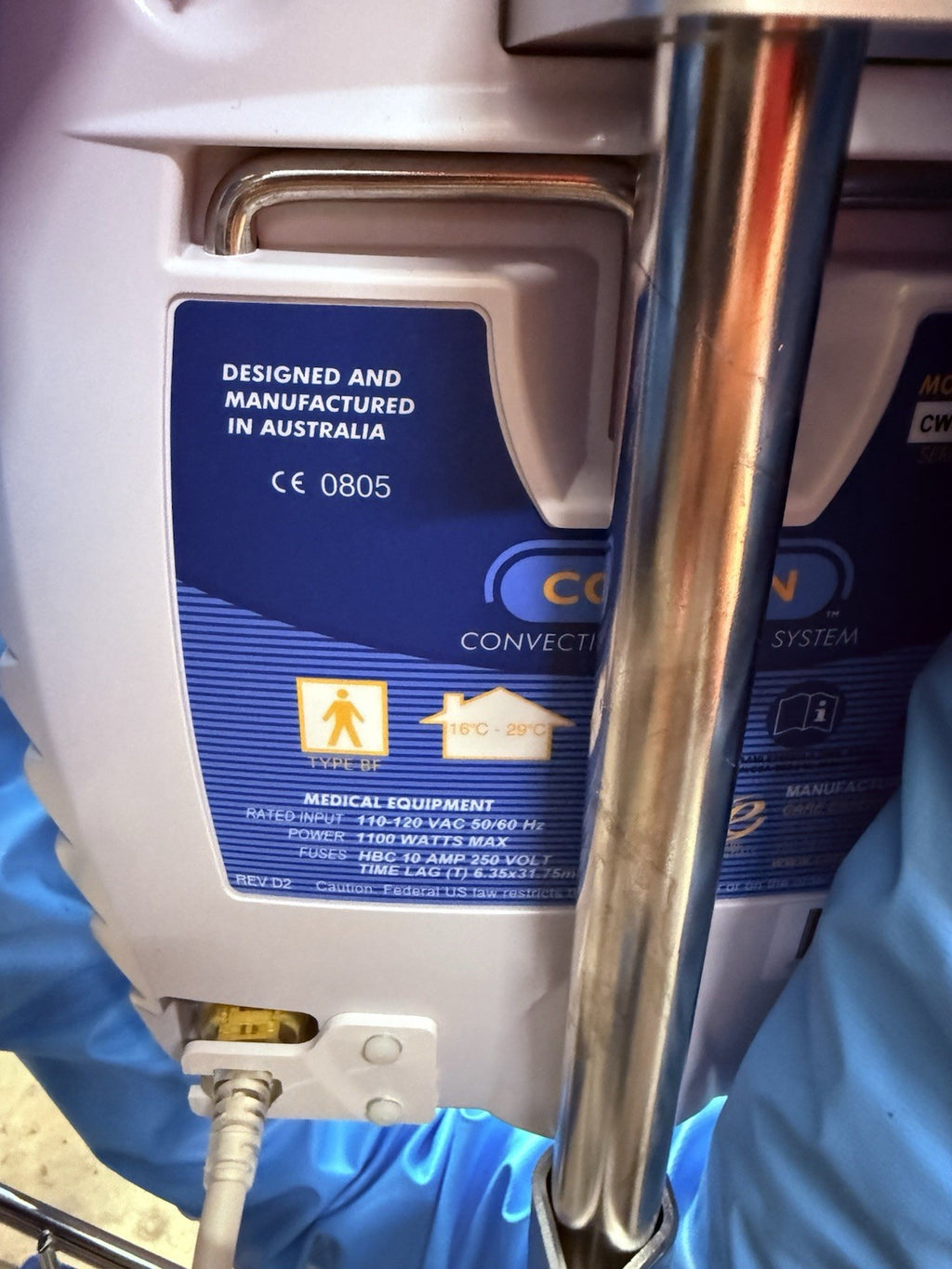 Cocoon CWS 5000 Patient Warming System. With Stand.  Tested.