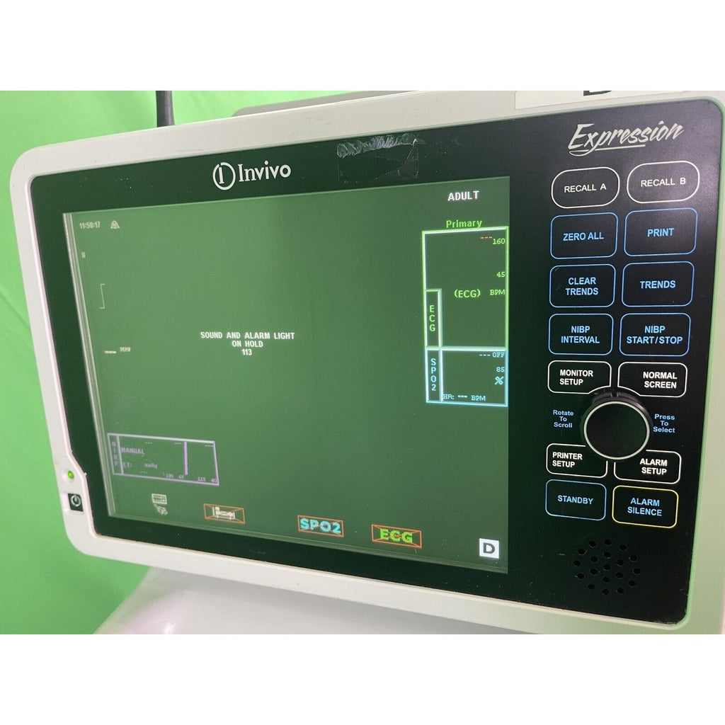 Philips Invivo Expression MRI Model 865214 Monitor W/ Cart