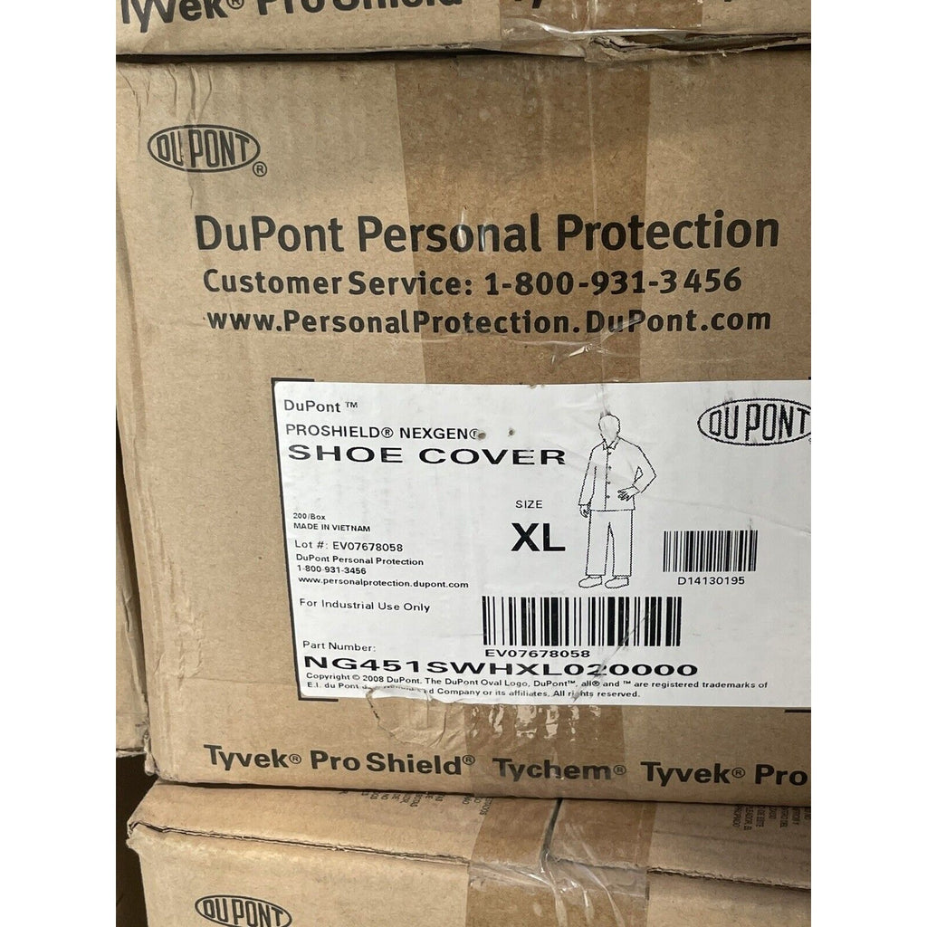 DuPont T™PROSHIELD® NEXGENC SHOE COVER XL, NG451 SWHXL020000 Qty 200 NEW
