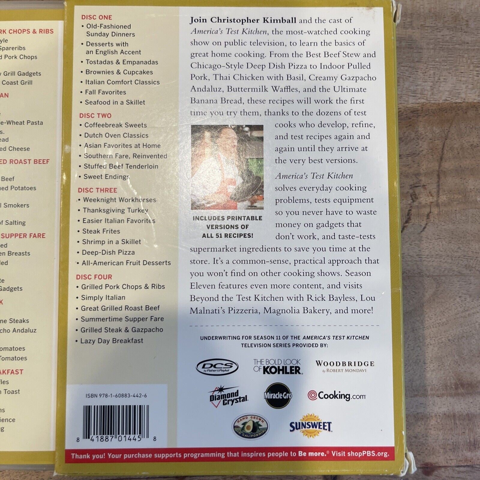 Americas Test Kitchen: Season Eleven (DVD, 2011, 4-Disc Set)