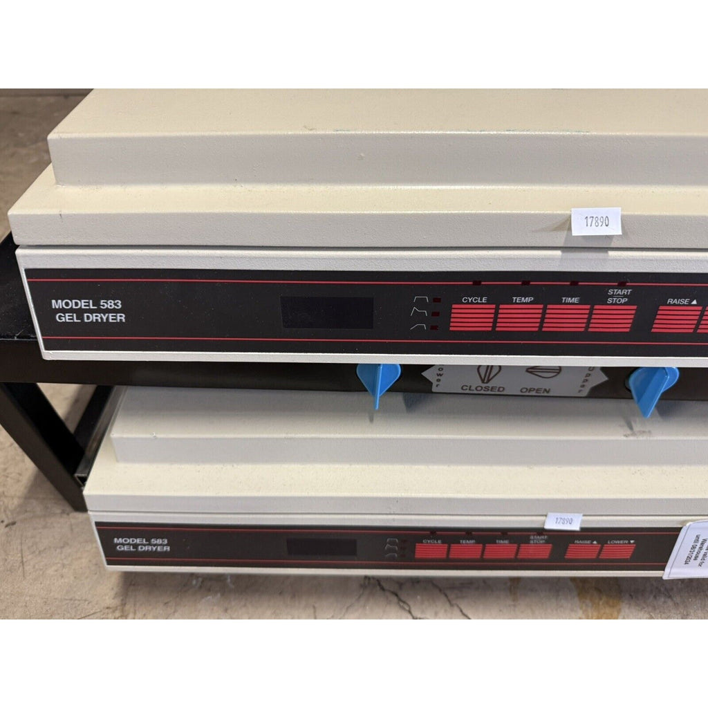 Two BIO-RAD With Sliding stand, Model 583 Gel Dryer 165-1745 / 100/120 V, 5.5 A