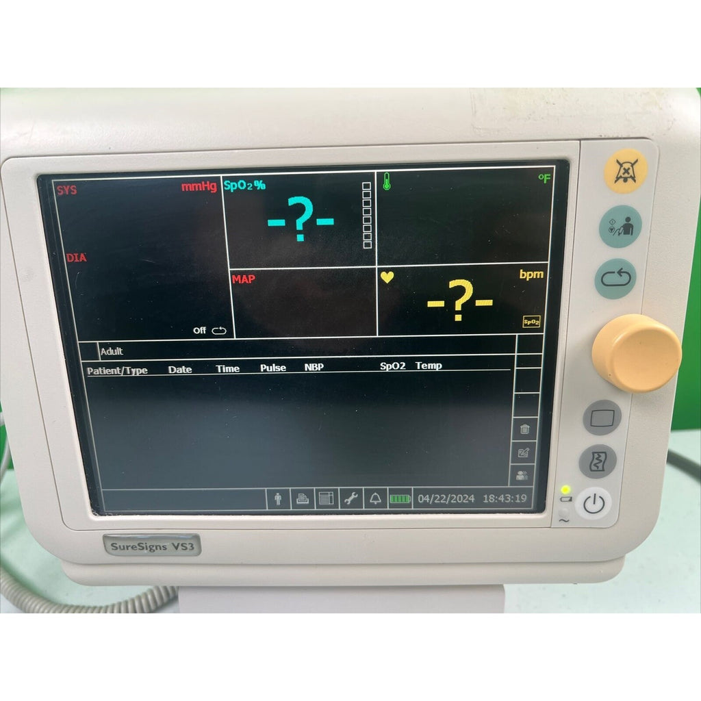 Philips Suresigns VS3 Vital Signs Monitor W/Temp, Printer, Battery, Wireless