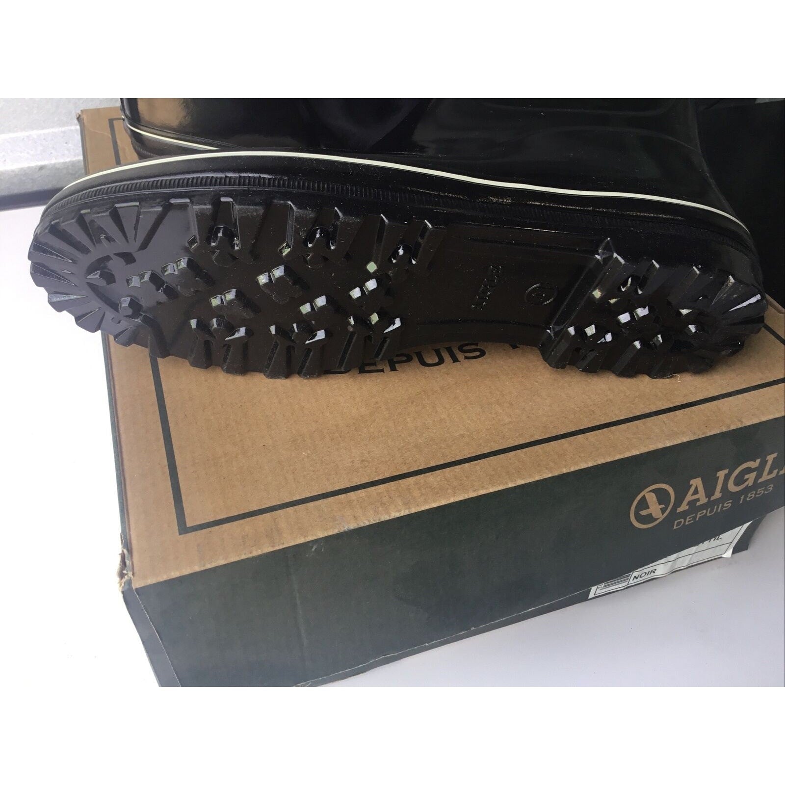 Aigle EUR Size 41 Women's Rain Boots Venise Bottil Black / Noir Size 9