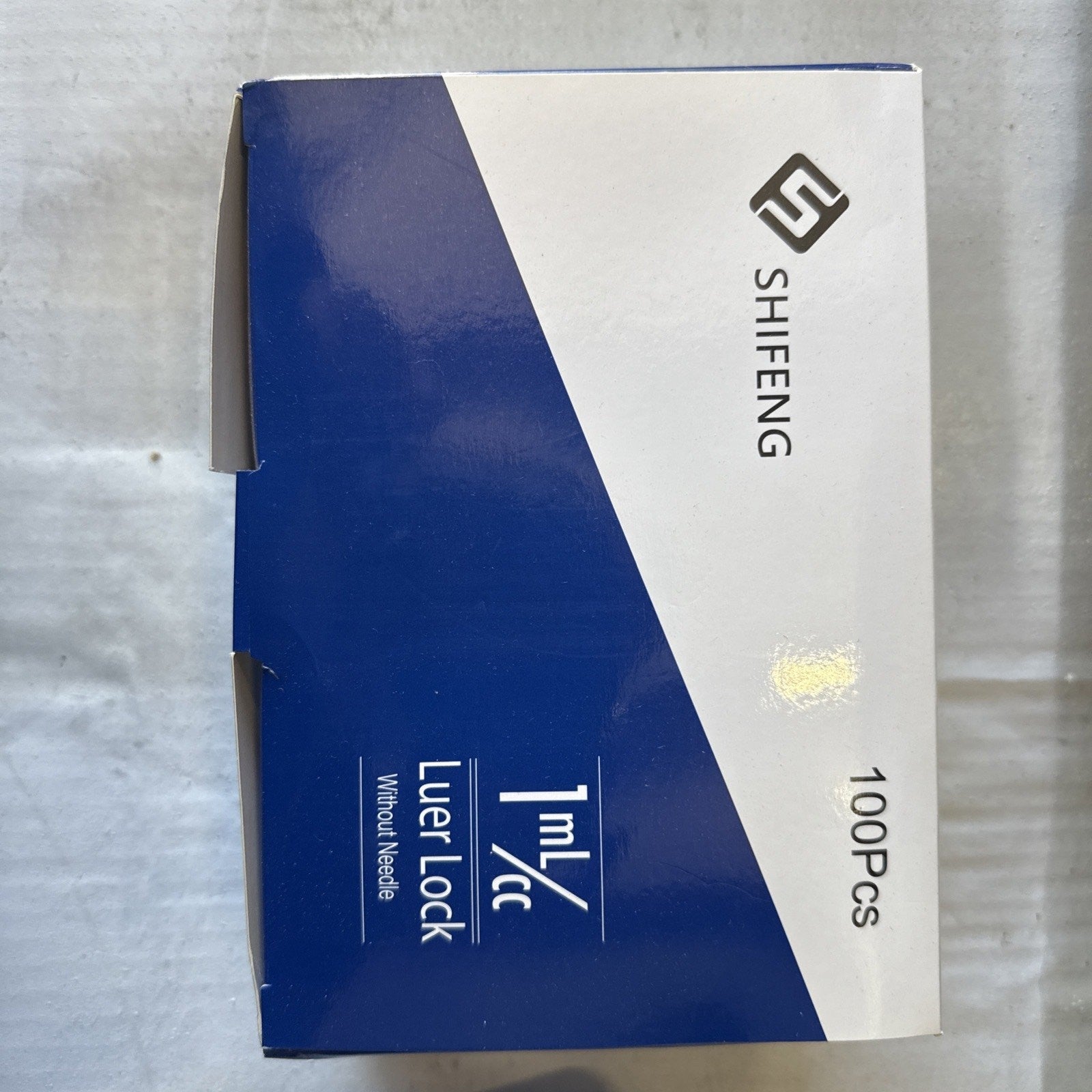SHIFENG, 1ml Syringe with Luer Lock tip, Pack of 100 (No Needles Included)