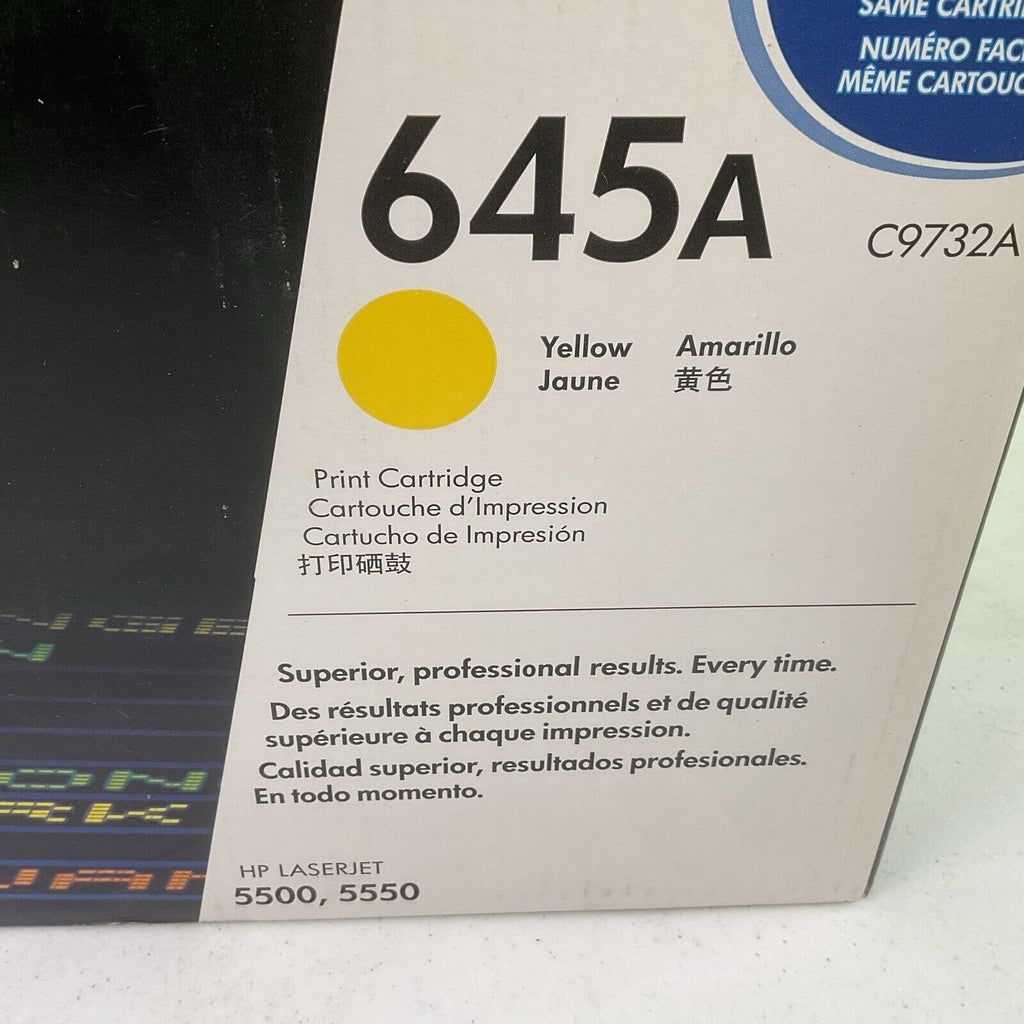 GENUINE Hewlett Packard 645A YELLOW C9732A FOR HP 5500 5550