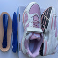 DR.Comfort Women's Victory Athletic Shoes White Pink Hook & Loop Closure 12 W