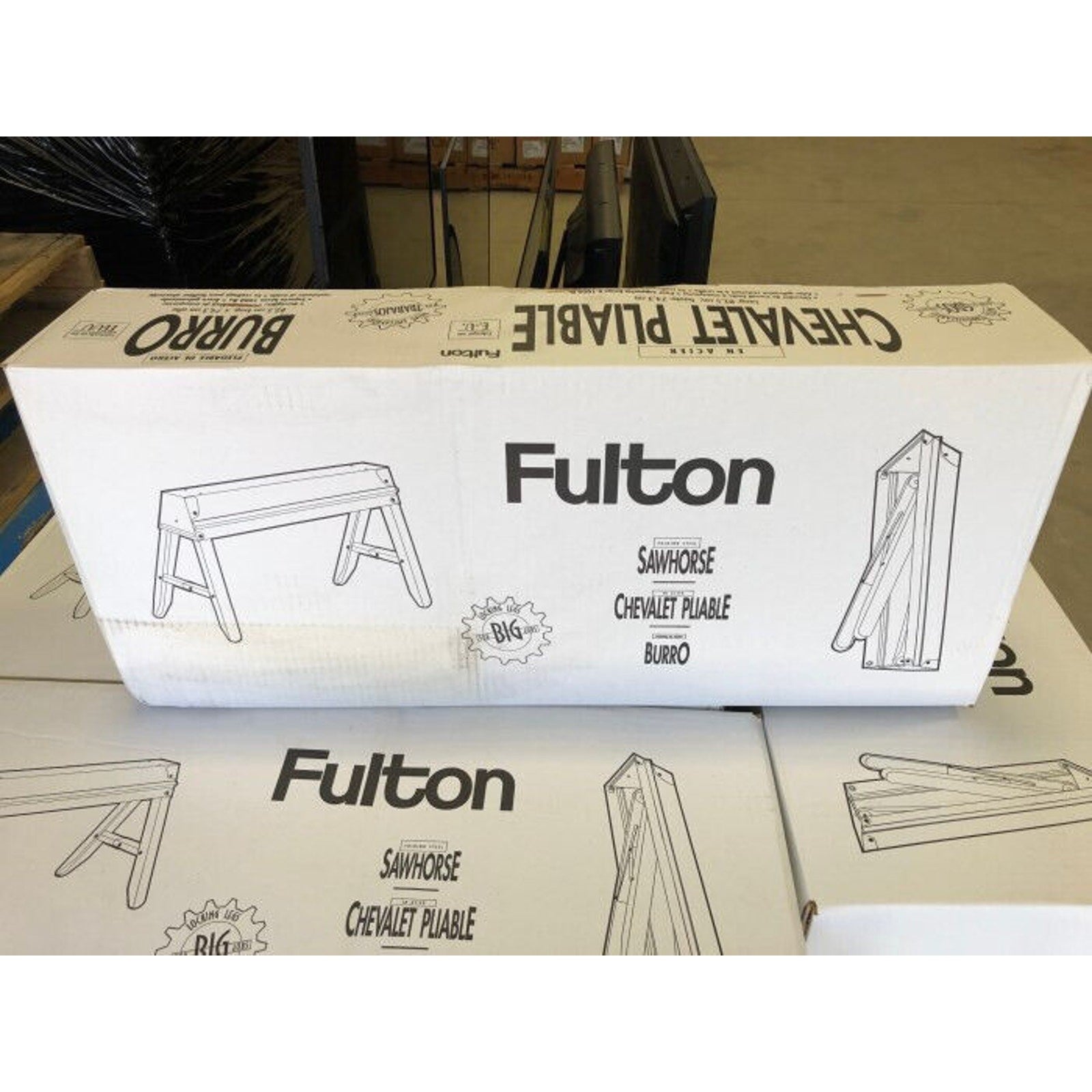 Fulton Sawhorses chevalet pliable burro Galvanized Steel Folding Sawhorse NEW