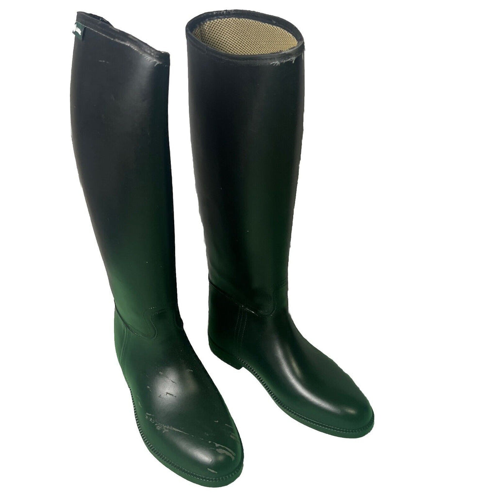 Boot Horse Riding AIGLE Start XL, With Some Damage. Size 7.5 New IN Box #2599