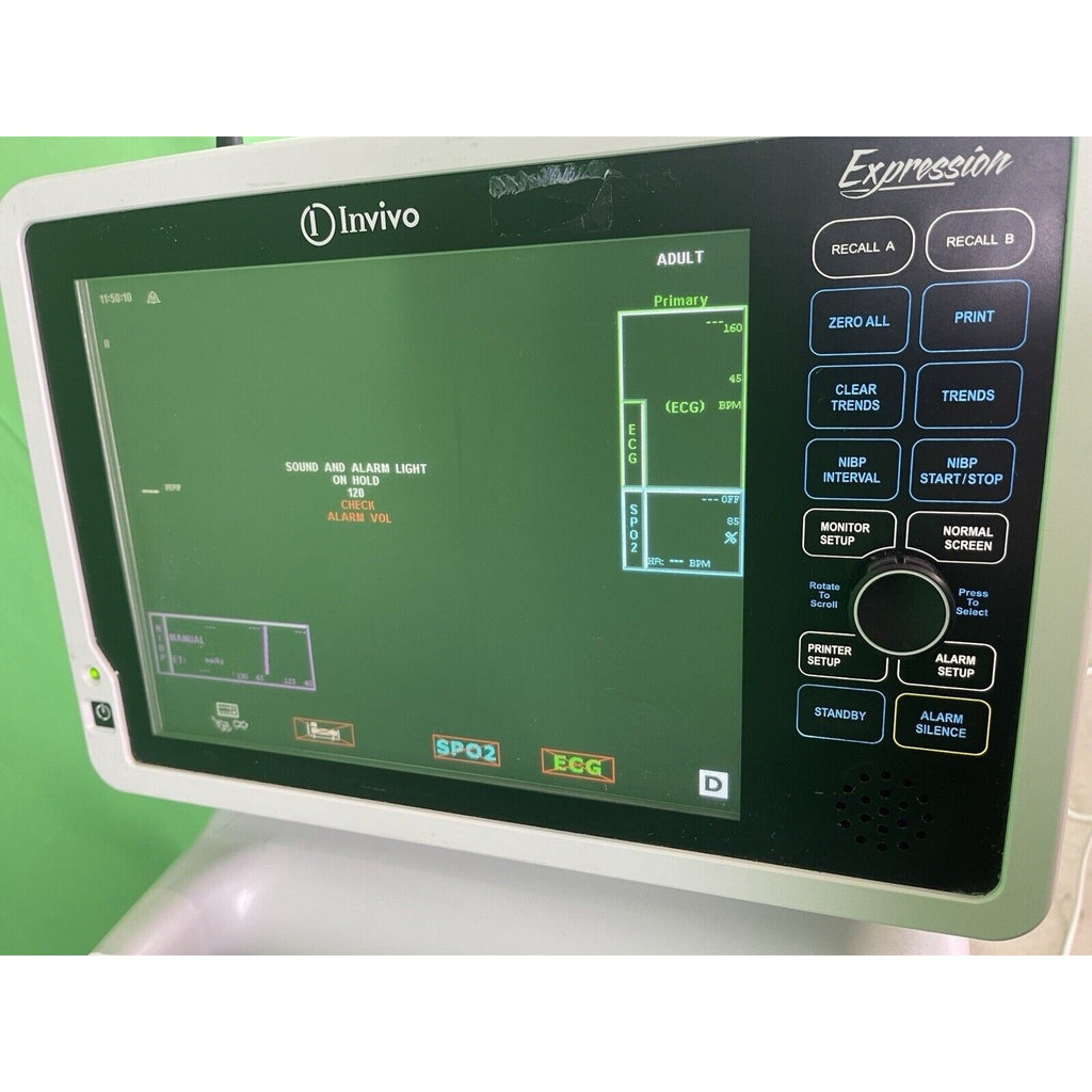 Philips Invivo Expression MRI Model 865214 Monitor W/ Cart
