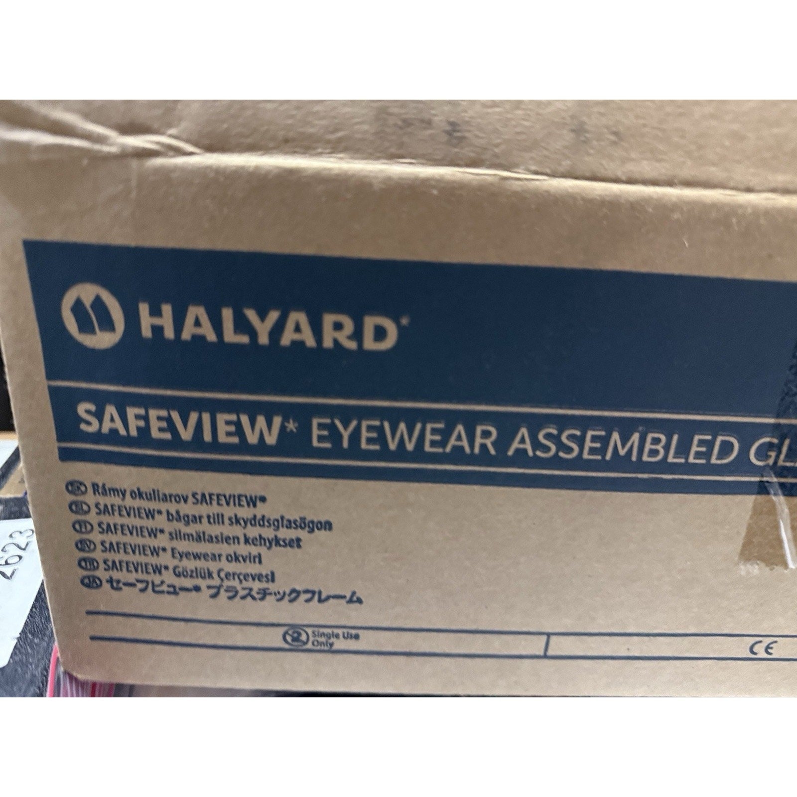 Halyard SAFEVIEW Eyewear Assembled Glasses Blue Colors SV50A, Case Of 50 Units