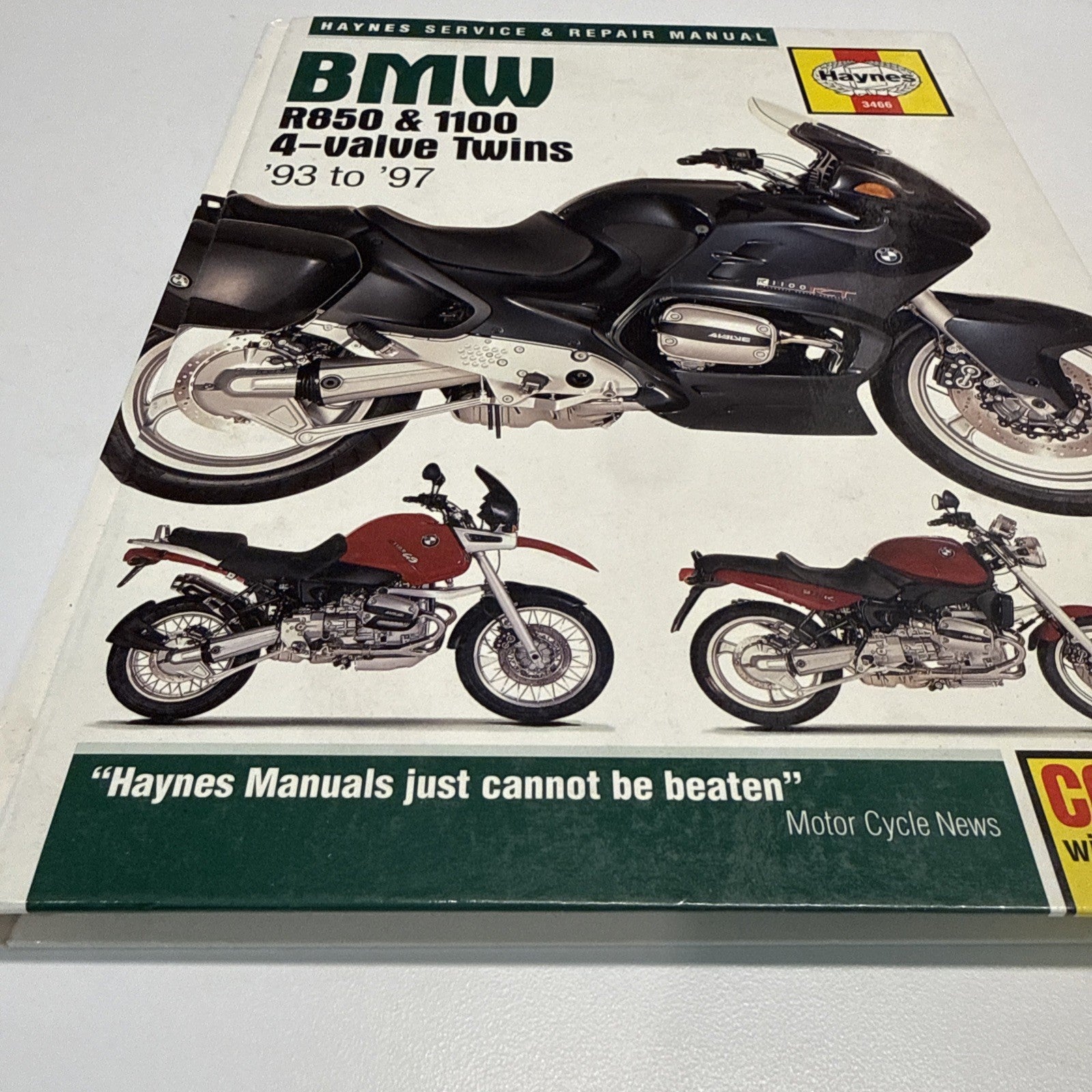 Haynes BMW R850 R1100 4 valve twins service repair manual 93-97