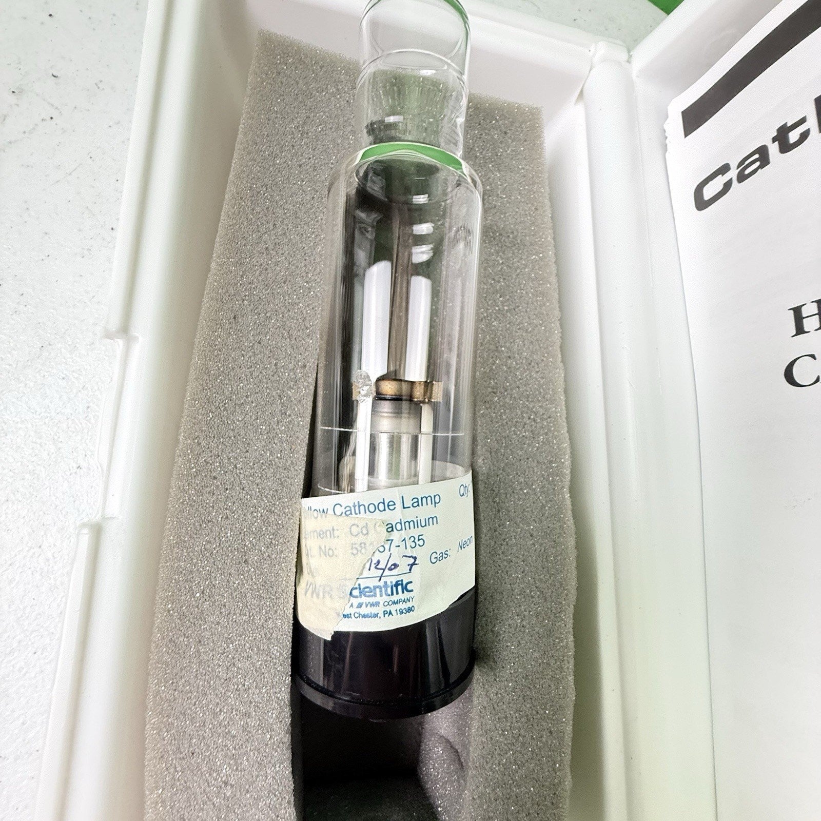 VWR Hollow Cathode Lamp Cadmium, SIZE: 1.5 inch, 58137-135, WL-22933