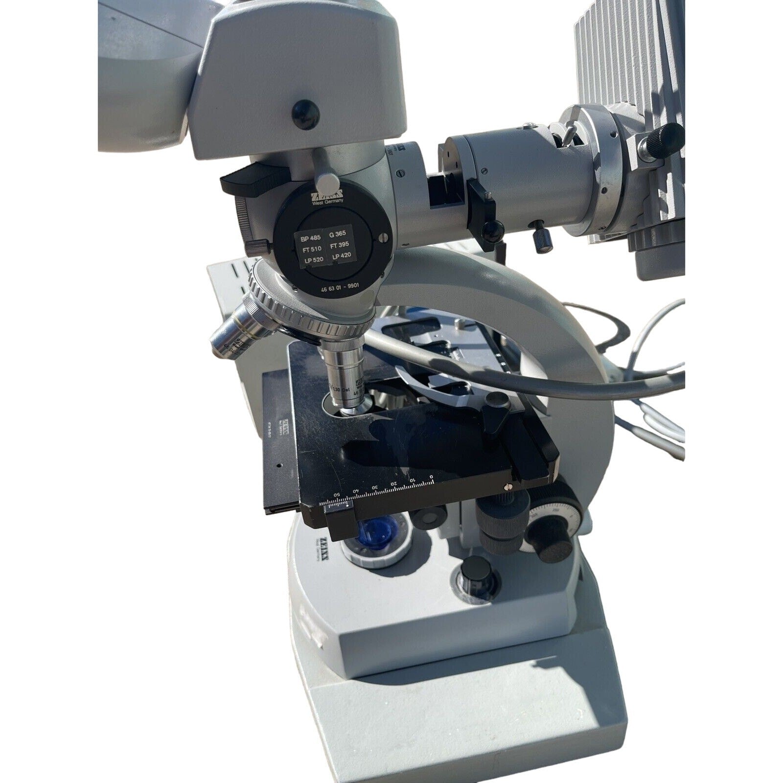Upgraded Carl Zeiss Montagesatz T-UL Microscope 4628 With Extras