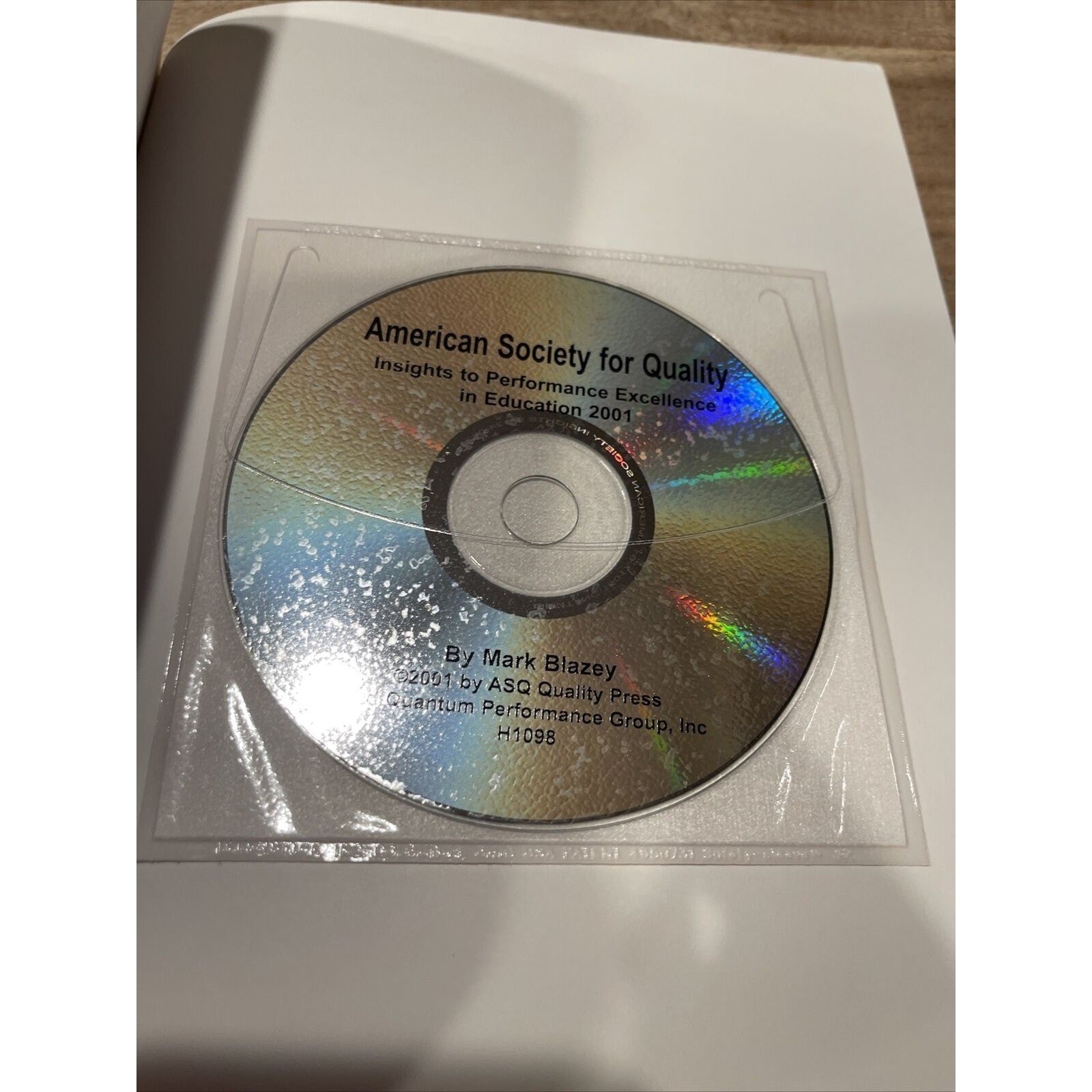 Insights to Performance Excellence in Education 2001 : An Inside Look +CD
