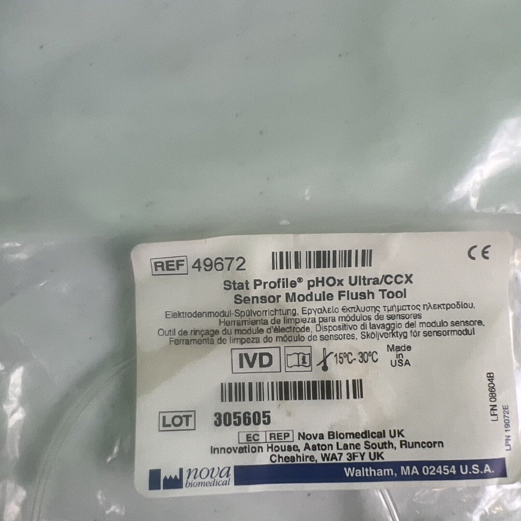 Nova Biomedical Stat Profile pHOx/ULTRA/CCX/Sensor Modular flush Tool, 49672