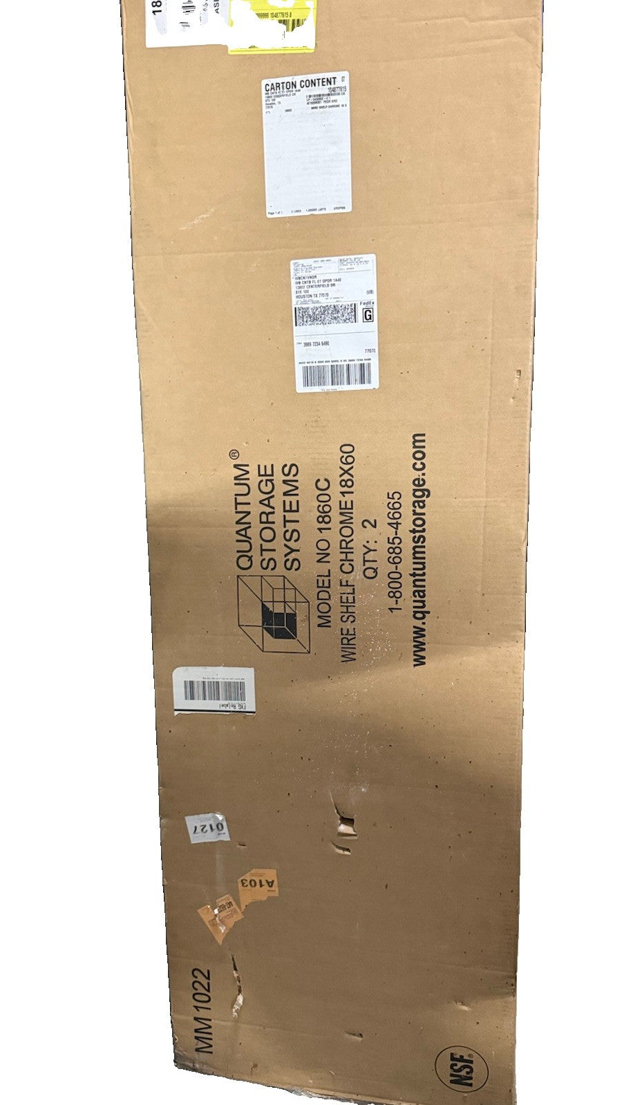 Quantum Storage Systems 1860C 1 ct 18x60" Wire Storage Shelf - New!