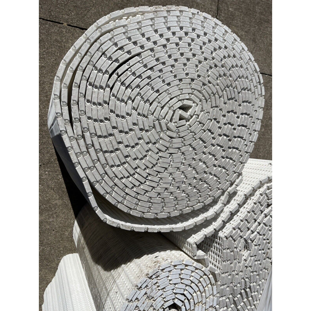 Multiple Conveyor Belts, x 24 in, Incline, Herringbone Pattern. With Pins