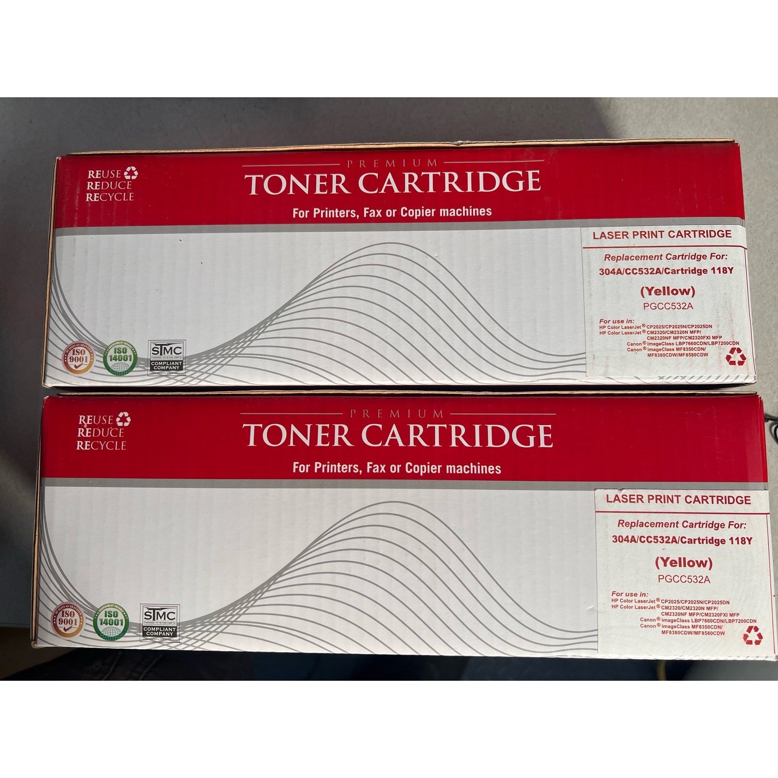 PREMIUM TONER CARTRIDGE 304A/CC532A/Cartridge 118Y (Yellow), CP2025/CP2025N