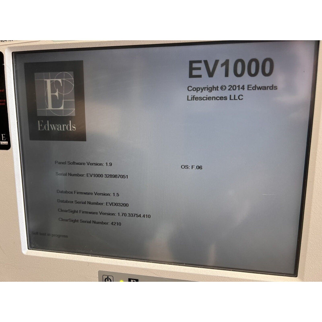 Edwards Lifesciences Cardiac Output Monitor, EV1000M, EV1000DB, EVPMP Pump Unit